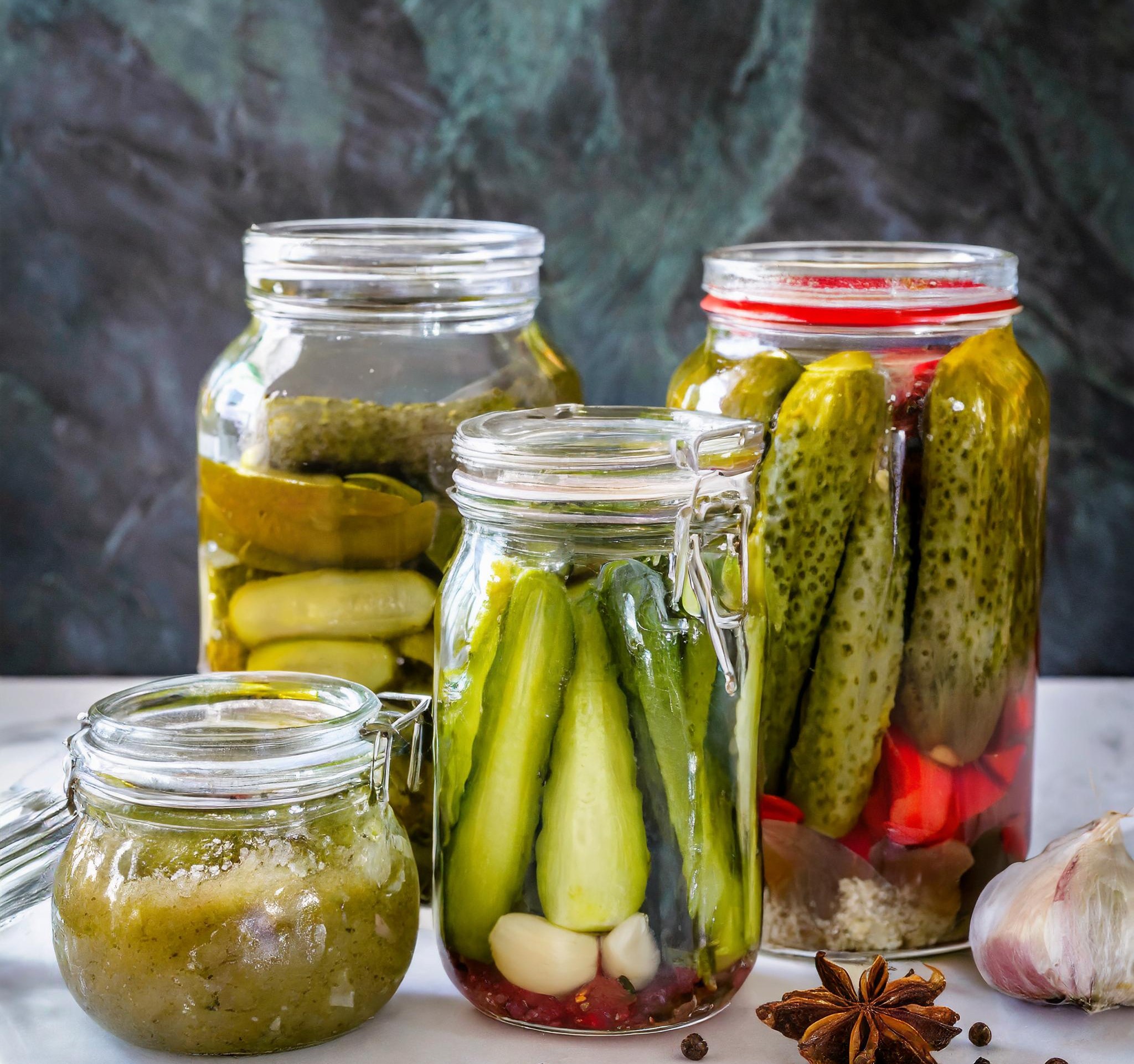 Ingredients and Equipment for Old-Fashioned 7-Day Pickles