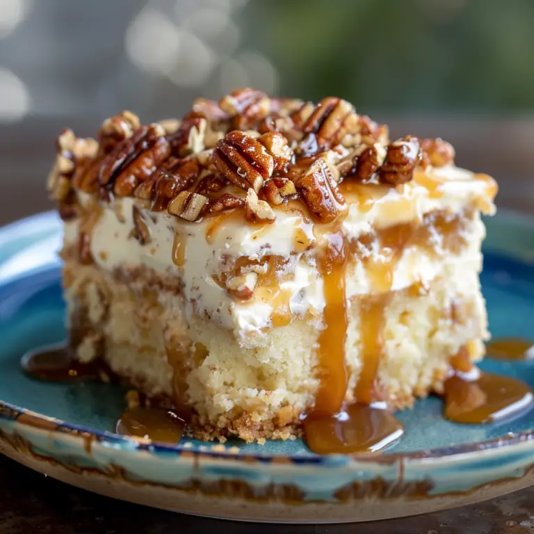 Butter Pecan Praline Poke Cake - recipeshomely