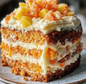 There's something magical about a cake that brings back memories of Sunday dinners at grandma's house. The Pineapple Carrot Cream Cake is exactly that kind of dessert. It combines the wholesome goodness of carrots with tropical pineapple sweetness. Layers of moist cake and creamy frosting will have your taste buds singing.