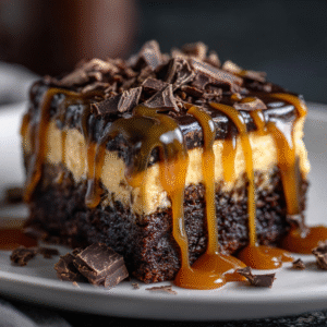 Picture this: You're hosting your weekly bridge club, and the ladies are expecting your usual store-bought cookies. Instead, you present them with towering squares of fudgy chocolate brownies crowned with silky cheesecake and cascading ribbons of golden caramel. The room falls silent, then erupts in gasps of pure delight.