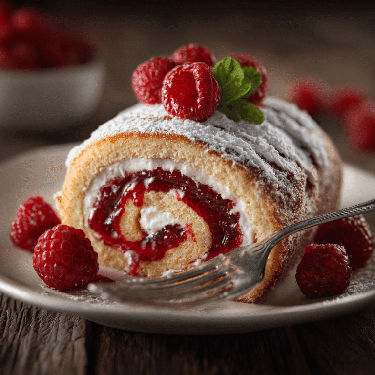 Raspberry Swiss Roll Recipe – Perfect Elegant Rolled Cake