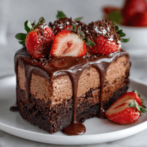 This isn't just another chocolate dessert, friends. We're talking about layers of chocolate nirvana – a dense, fudgy brownie foundation topped with cloud-like chocolate mousse that melts on your tongue. The Brownie Bottom Chocolate Mousse Cake offers textural contrast that keeps every bite interesting, from the satisfying chew of brownie to the luxurious smoothness of mousse.