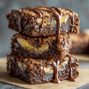 These aren't your ordinary brownies, folks. Imagine the moist, tender crumb of classic banana bread infused with chunks of ripe banana, then elevated with the rich, fudgy texture that makes brownies irresistible. The fudgy banana bread brownies create a perfect harmony – neither too cake-like nor too dense.

The secret lies in the balance. We're using perfectly ripe bananas (those brown-spotted beauties you might otherwise toss) combined with high-quality cocoa powder and just enough flour to hold everything together without compromising that coveted fudgy texture.
