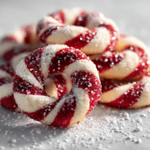 This candy cane cookies recipe has earned its place as a Christmas tradition in my household for countless reasons. The visual impact alone is remarkable—those beautiful red and white spirals instantly evoke the festive spirit and bring smiles to everyone who sees them.