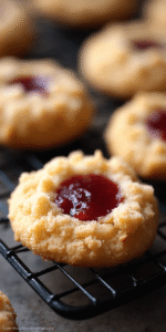 What makes these cookies so irresistible? It's the combination of textures and flavors that work in perfect harmony. The buttery cookie base provides a rich, melt-in-your-mouth foundation, while the raspberry jam adds a bright, fruity contrast that cuts through the richness. The crumbly edges give each bite a delightful texture that's both tender and slightly crisp.