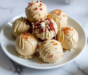 Gingerbread truffles represent the perfect marriage of texture and flavor. Unlike traditional gingerbread cookies that can sometimes be hard or overly crunchy, these gingerbread cookie truffles offer a soft, melt-in-your-mouth experience. The interior is made from crushed gingerbread cookies mixed with cream cheese, creating a fudgy, flavorful center that's reminiscent of cake pops but with a distinctly spiced character.