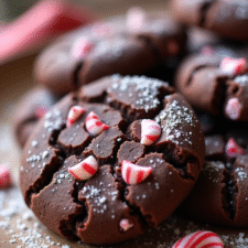 chocolate mint cookies, peppermint chocolate cookies, holiday chocolate cookies, fudgy peppermint cookies