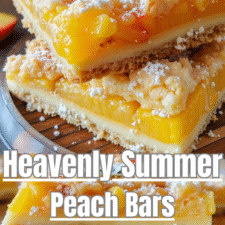 Heavenly Summer Peach Bars: The Ultimate Sweet and Tangy Dessert