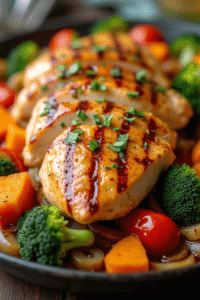 I'll never forget the first time I made these maple Dijon chicken bowls with roasted sweet potatoes and veggies. It was a chilly January evening, and I was craving something healthy yet comforting—something that would nourish my body without leaving me feeling heavy. I had some chicken breasts in the fridge, a couple of sweet potatoes in the pantry, and an assortment of colorful vegetables begging to be used. That's when inspiration struck.