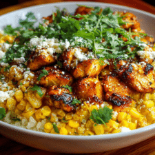 Street Corn Chicken Rice Bowl Recipe – Quick Family Dinner Ready in 30 Minutes