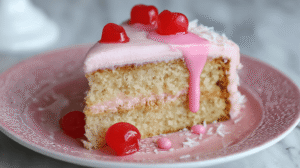 Easy Cherry Almond Cake Salad