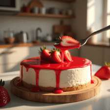 No-Bake Strawberry Cheesecake Recipe