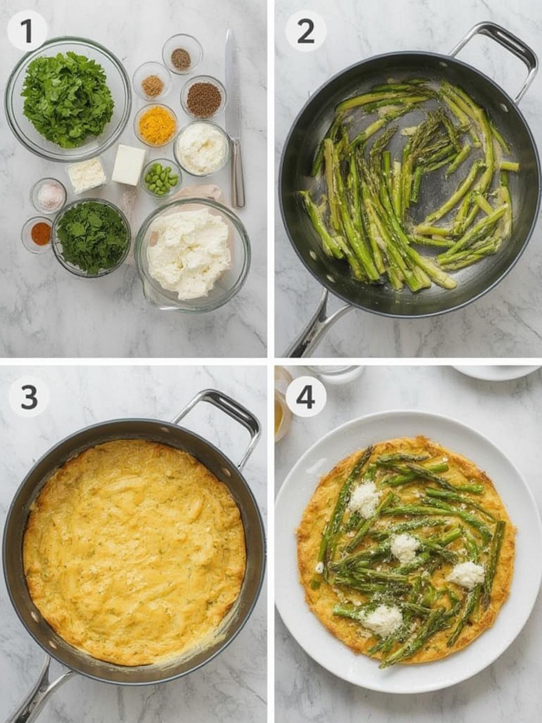 Assembling the goat cheese and asparagus tart