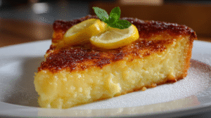 I'll be honest: the first time someone described this recipe to me, I didn't believe them. You pour one thin batter into a pie dish, slide it into the oven, and an hour later you pull out a pie with a real crust on the bottom, a creamy custard filling in the middle, and a golden, caramelized top? That sounds impossible — which is exactly how this lemon impossible pie got its name.