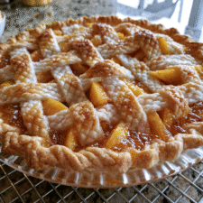Fresh Peach Pie Recipe: A Lattice-Topped Summer Classic